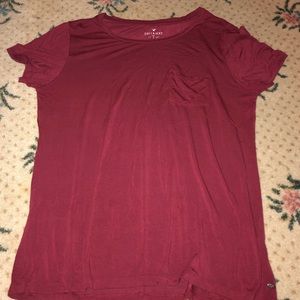 Red American eagle shirt